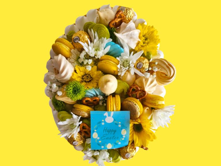 easter egg shape cookie cake